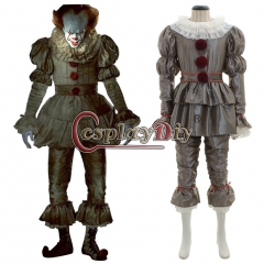 Stephen King's It Pennywise Joker cosplay costume V02