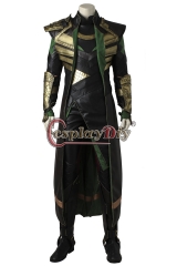 (with shoes)THOR 2 Loki cosplay costume outfit