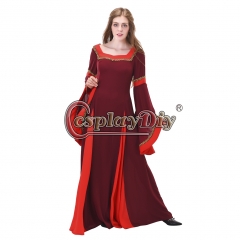 Fashion Women Medieval Dress Renaissance Victorian Dress Ball Gown Evening Dress Cosplay Costume