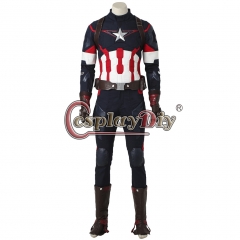 Avengers 2 Age of Ultron Captain America Steve Rogers Outfit cosplay costume