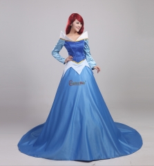 Sleeping Beauty Aurora Dress Costume Cosplay blue fancy dress