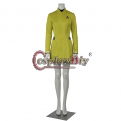 Star Trek Dress Star Trek Beyond Yellow Uniform Nyota Uhura Yellow Shirt Dress Cosplay Costume