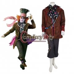 Alice in Wonderland Johnny Depp Mad Hatter Costume Set For Halloween Party