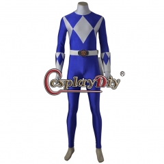 Mighty Morphin Power Rangers Cosplay Costume blue uniform