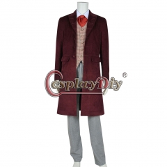 Cosplaydiy Doctor Who 4th Fourth Dr Cosplay Costume Full Set Halloween Costume