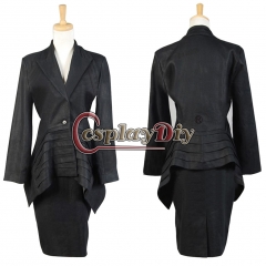 Cosplaydiy Black Dress Suit Costume For Doctor Who Cosplay Custom Made