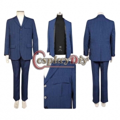 Cosplaydiy Doctor Who Dr Blue Cosplay Suit Uniform