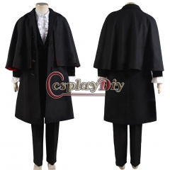 Cosplaydiy Dr. Coat Pants Outfits Costume for Doctor Who Cosplay