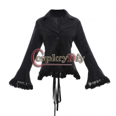 women's vintage Victorian SteamPunk costume lace shirt lace up shirt