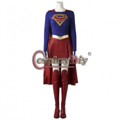 (with shoes)Supergirl Kara Zor-El Danvers Cosplay Costume