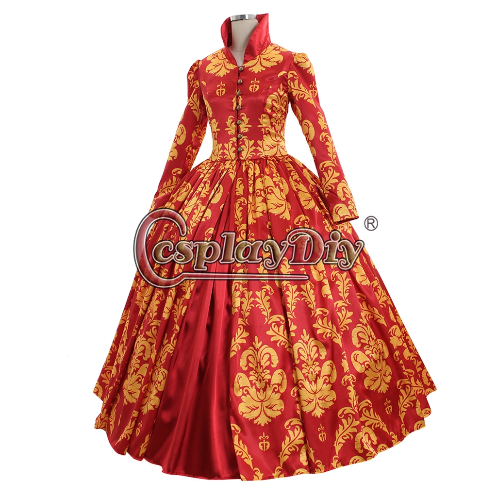 Renassiance Medieval red ball gown dress,Medieval and Rococo dress