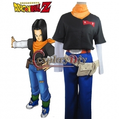 Cosplaydiy Dragon Ball Z Android 17 Cosplay Costume For Adult Halloween Custom Made
