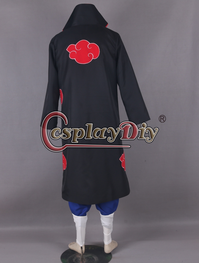 Naruto Shippuden Uchiha Itachi Akatsuki Uniform Cosplay Costume,