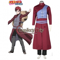 Naruto Shippuden Gaara Red Outsuit Cosplay Costume For Adult Handsome Custom Made
