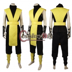 Mortal Kombat Scorpion Cosplay Costume with Mask