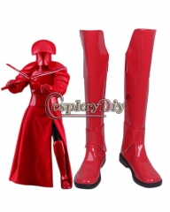 Star Wars 8 The Last Jedi Praetorian Guard Red Cosplay Boots shoes