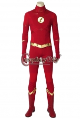 (with shoes)The Flash Season 5 Barry Allen Flash Cosplay Costume