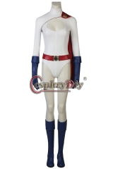 (with shoes)Power Girl Kara Zor-L cosplay costume outfit