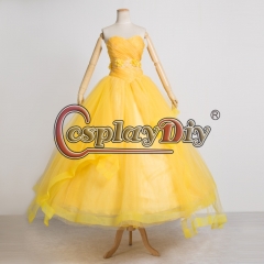 Beauty and the Beast princess Belle yellow dress ball gown