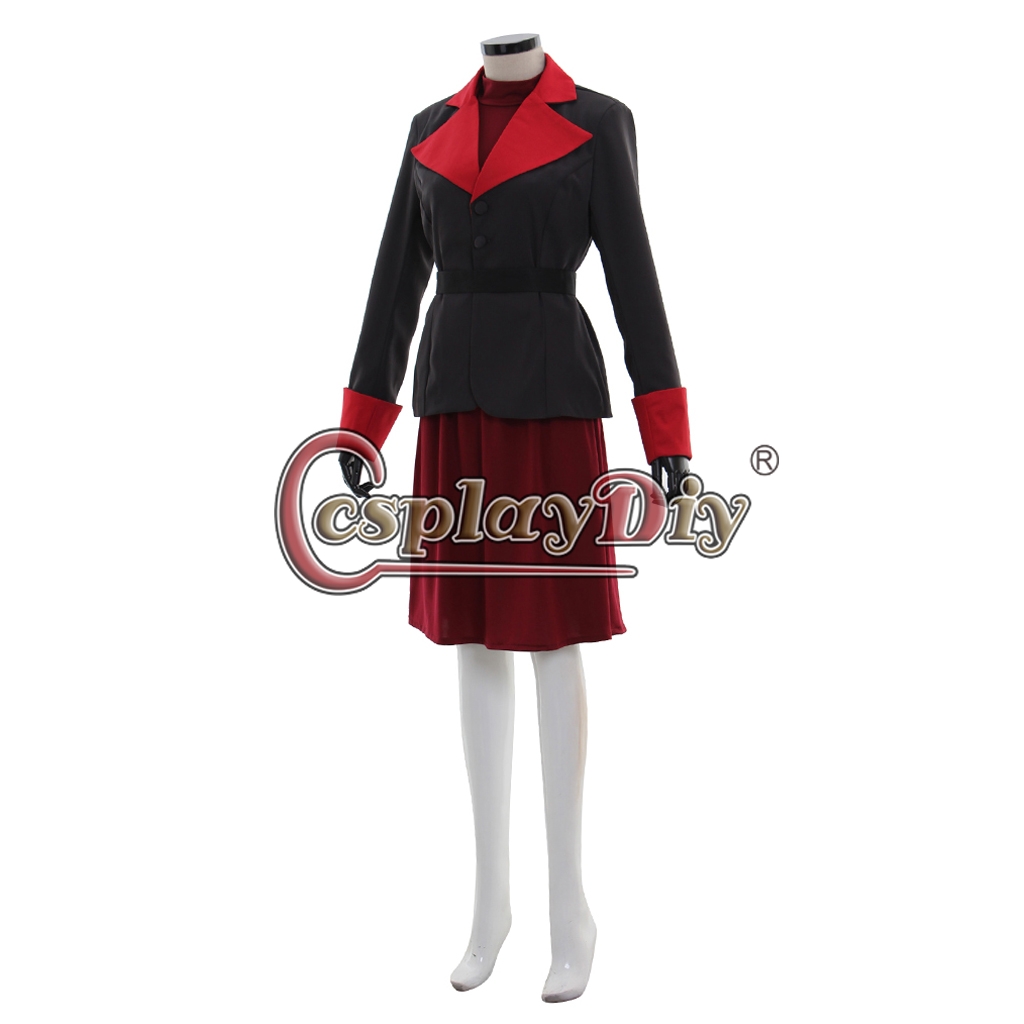 Cosplaydiy Avatar The Legend of Korra Season 2 Asami Sato Cosplay Costume  Adult Women Halloween Cosplay Dress Custom Made,Avatar
