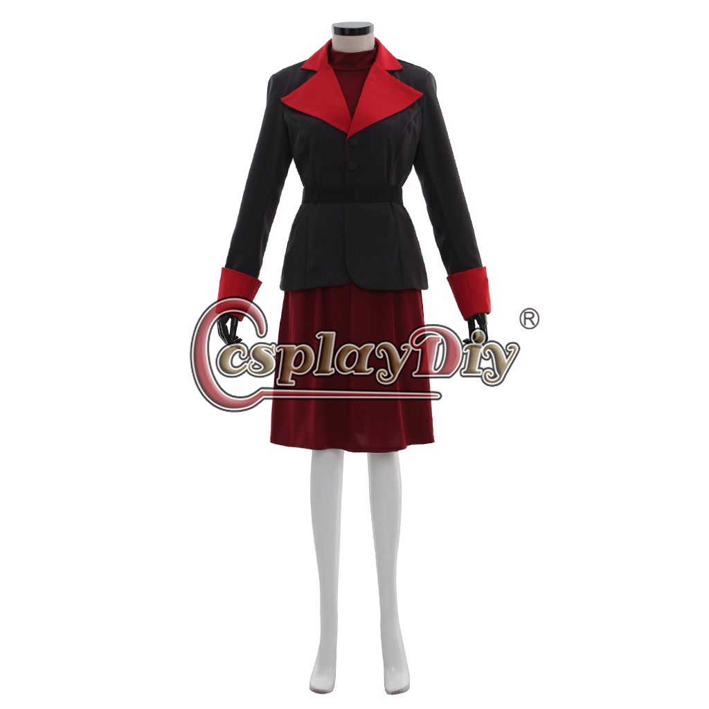 Cosplaydiy Avatar The Legend of Korra Season 2 Asami Sato Cosplay Costume  Adult Women Halloween Cosplay Dress Custom Made,Avatar