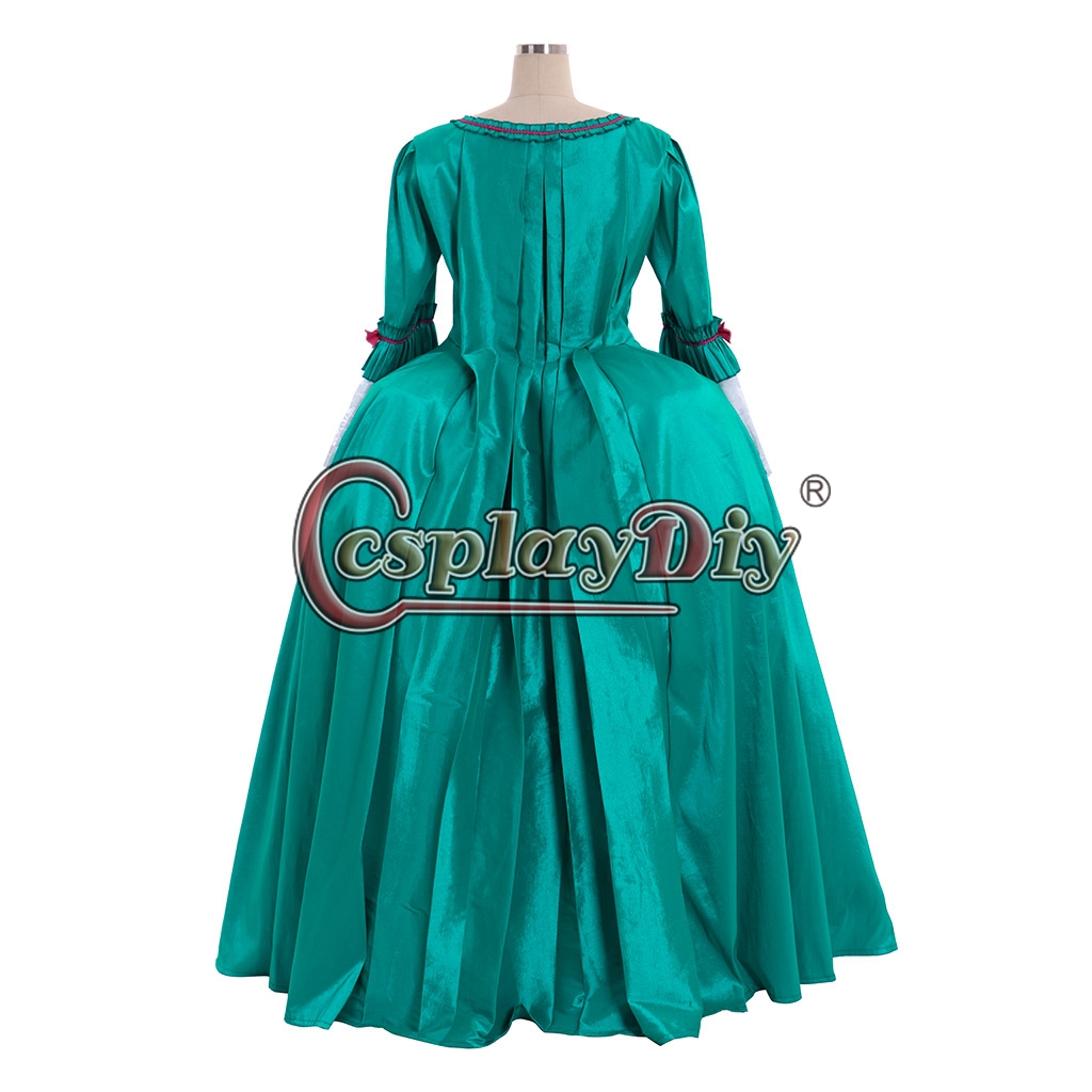 18th Rococo Marie Antoinette Baroque dark green ball gown,Medieval and ...