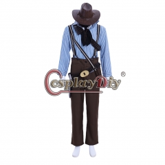 Cosplaydiy Red Dead: Redemption 2 Authur Morgan Cosplay Costume With Hat Full Outfits Halloween Carnival Outfit Custom Made