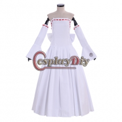 Cosplaydiy Anime Seven deadly sins Elaine cosplay costume adult outfit female white dress custom made