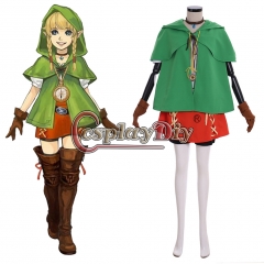 Cosplaydiy The Legend of Zelda Linkle Costume Adult Women Girls Halloween Carnival Cosplay Costume Custom Made