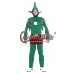 Cosplaydiy The Legend of Zelda link Green Fairy jumpsuit cosplay costume