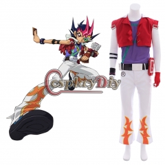 Cosplaydiy Anime Yu-Gi-Oh! ZEXAL Cosplay Yuma Tsukumo Costume Uniforms Outfit Full Sets Halloween Clothes Party Costumes For Adult