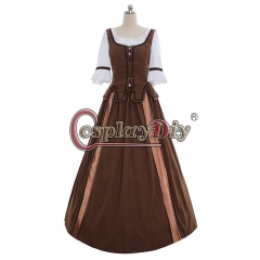 Cosplaydiy Custom Made Medieval Women Dress Retro Renaissance Victorian Cosplay Costume