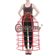 Cosplaydiy Lady's Medieval Crinoline Victorian Dress Underskirt Retro Bustle Dome Cage Skirt Hoop Petticoat