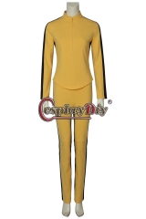 Cosplaydiy Kill Bill Vol.1 The Bride Cosplay Costume Yellow Outfits Halloween Uniform Full Set