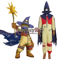 Cosplaydiy Digimon Wizarmon Cosplay Costume Adult Mens Boys Wizard Halloween Fancy Party Suit