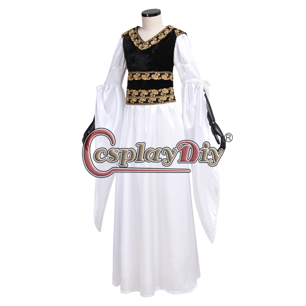 Cosplaydiy Arwen Elves Elf Dress Princess Galadriel Costume Adult Women ...