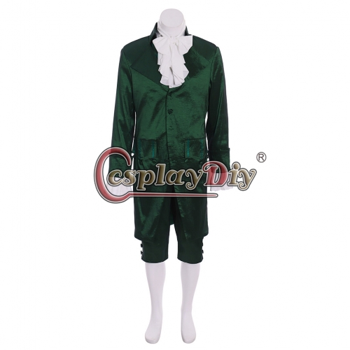 Cosplaydiy Colonial Hamilton Military Green Cosplay Costume Musical Hamilton Lin Manuel Miranda Hamilton Cosplay Suit