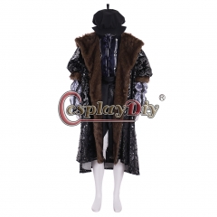 Cosplaydiy Tudor King Henry VIII Costume With Hat Adult Mens Medieval Renaissance Anne Boleyn Costume