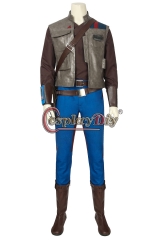 (with shoes) Movie Star Wars 9 Cosplay Costume The Rise Of Skywalker Finn Adult Halloween Party Custom Men Suit