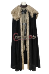 (With shoes) Game Of Thrones 8 Jon Snow Costume Cosplay Adult A Song Of Ice And Fire Halloween Christmas Carnival Party Fancy Suit