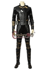 (with shoes) Avengers Endgame Clinton Barton Hawkeye Cosplay Costume Hawkeye Black Suit Halloween Party Custom Made
