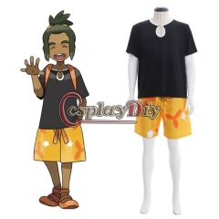 Cosplaydiy Pokemon Sun And Moon Hau Cosplay Costume Outfits Full Outfits Halloween Party Custom Made