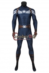 Cosplaydiy Captain America: The Winter Soldier Captain America Steve Rogers Zentai Jumpsuit Adult Men Halloween Outfit