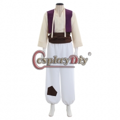 Cosplaydiy Aladdin Lamp Prince outfit Cosplay Costume Adult Halloween Costume for men Aladdin Costumes
