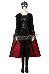 (With Shoes) Supergirl Season 3 Cosplay Reign Samantha Arias Costume Jumpsuit Halloween Superhero Adult Women Carnival Outfit Full Set