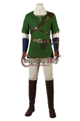 (With Shoes) The Legend of ZeldaTwilight Princess Link Cosplay Costume Game Outfit Halloween Suit Party Carnival Adult Cosplay Custom Made