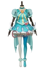 (Without Shoes) Anime Star Twinkle Precure Cure Milky Hagoromo Lala Cosplay costume Dress blue full set custom made
