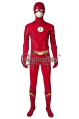 (With Shoes) The Flash Season 6 Costume Barry Allen Cosplay Costume Jumpsuit Adult Halloween Carnival Outfit Custom Made