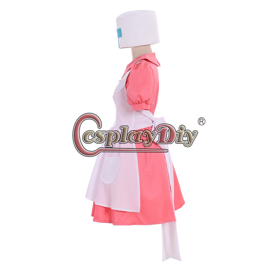 Cosplaydiy Pokemon Pocket Monsters Nurse Joy Cosplay Costume Full Set Anime Halloween Dress 1984