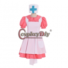 Cosplaydiy Pokemon Pocket Monsters Nurse Joy Cosplay Costume Full Set Anime Halloween Dress Uniform Custom made